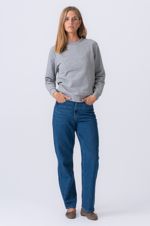 Col rond essentiel - Gris Mélange