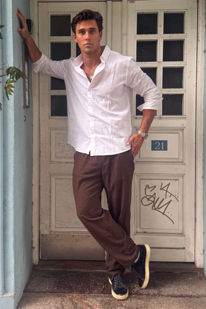 Chemise en lin - blanc