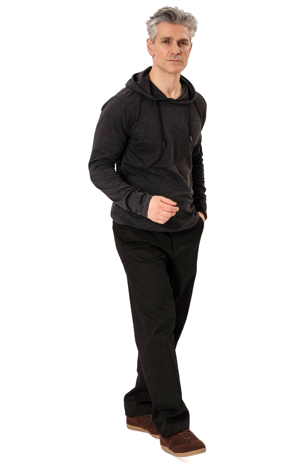 Sweat à capuche léger - noir