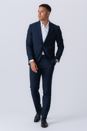 Premium Costume à poitrine unique (noir)