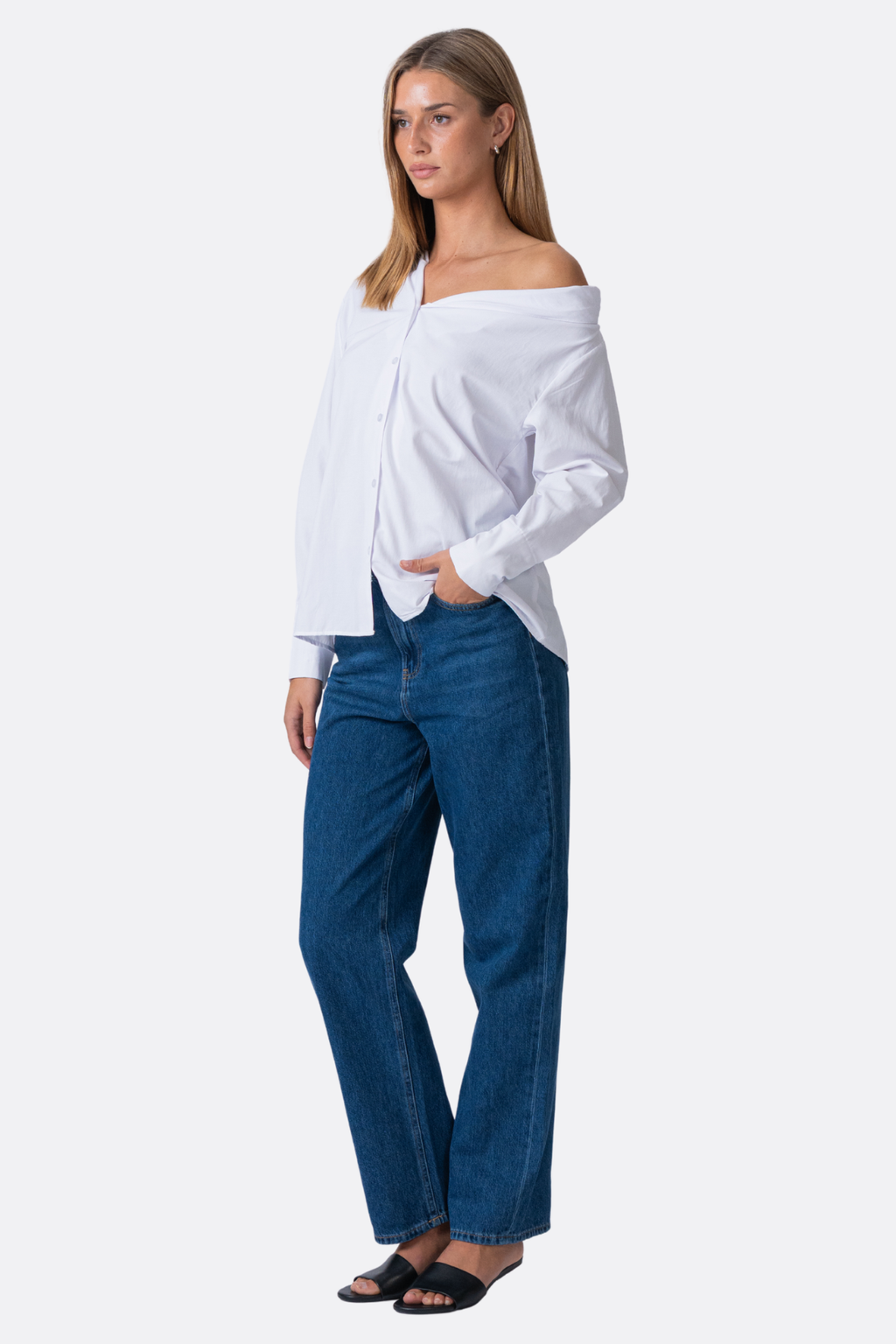 Serena Oversized Shirt - White