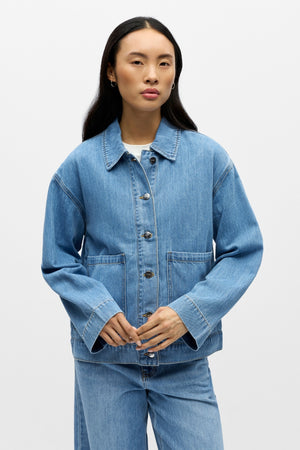 Rosie Overshirt - Light Blue Denim