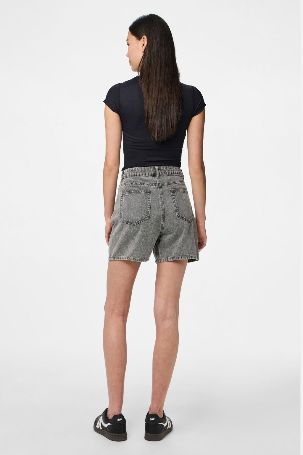 Abbi Shorts - Denim gris clair