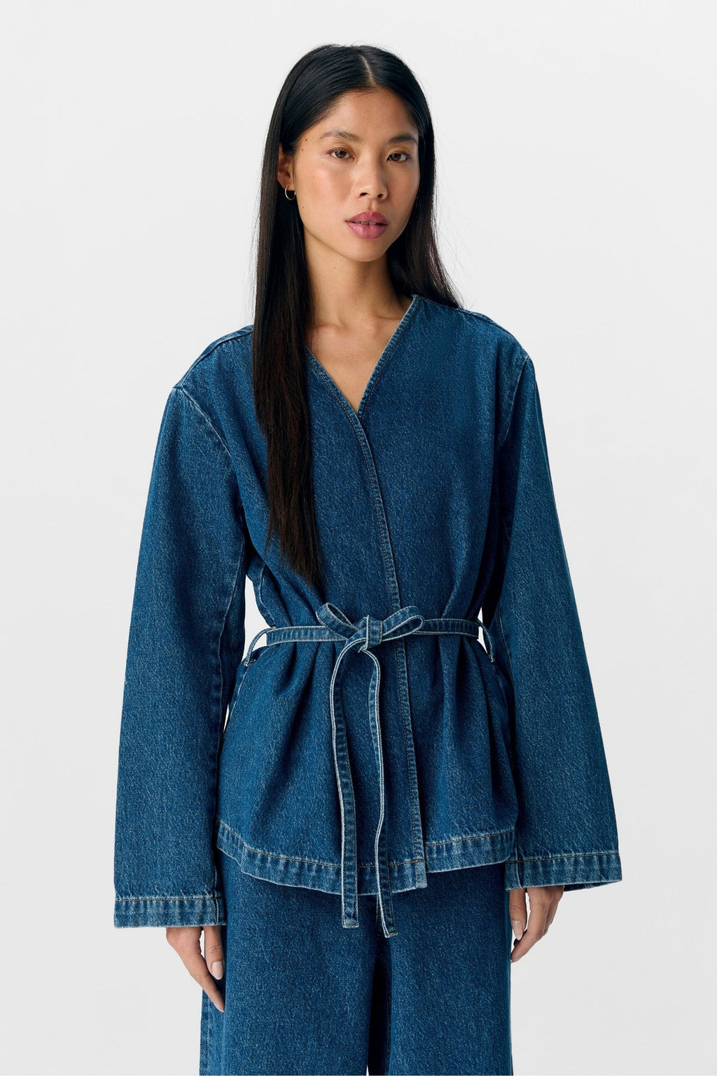 Mallie Blazer - Denim bleu moyen