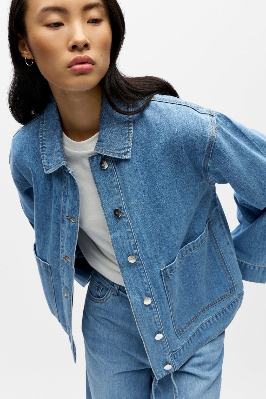 Rosie Overshirt - Light Blue Denim