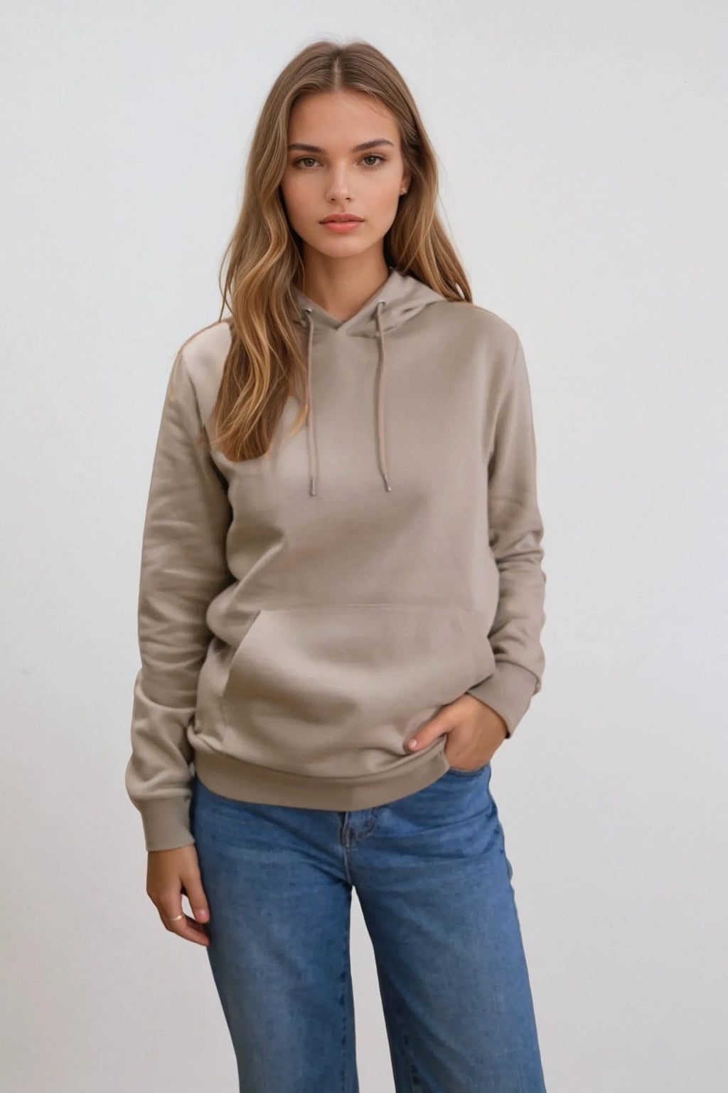 Boyfriend Sweat Hoodie - beige foncé