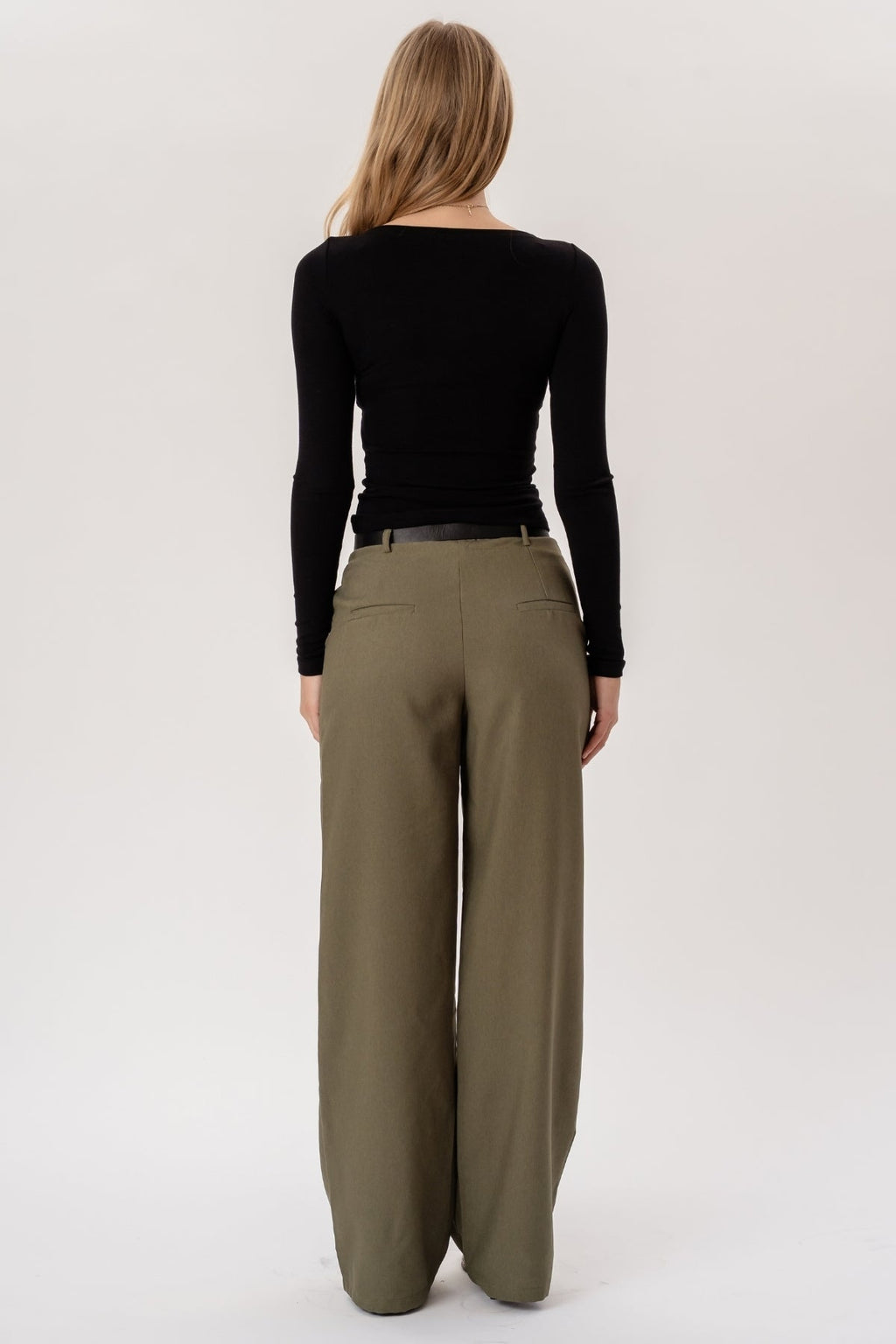 Talia Baggy Pants - Kaki