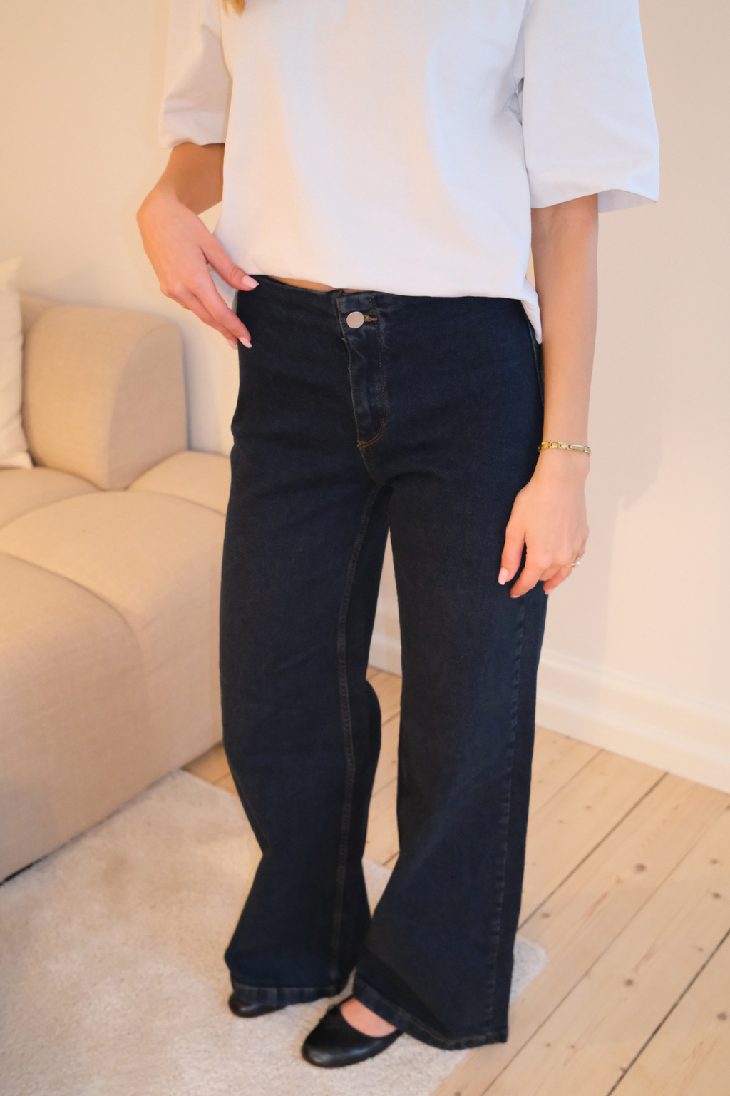 Jean large Miley - Bleu foncé