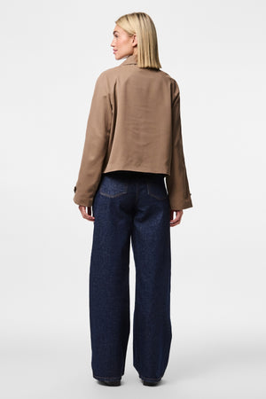 Scarlett Short Trenchcoat - Brown Lentil