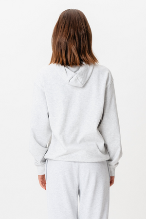 Sweat à capuche sans cordonnage - gris