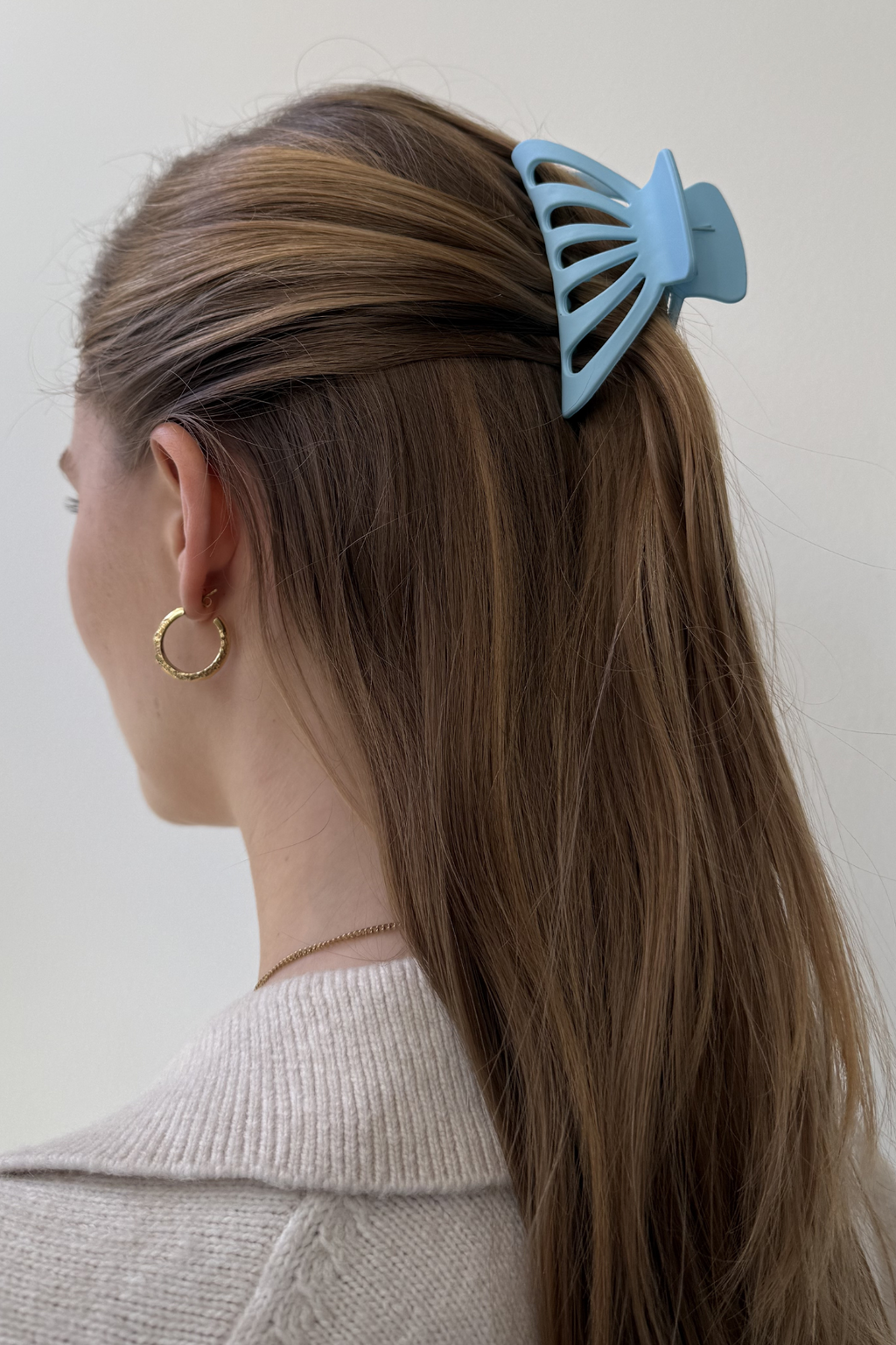 Clip à griffe creuse - Bleu ciel