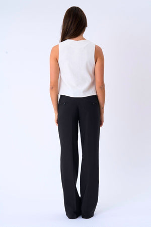 Gilet en lin - Off Blanc