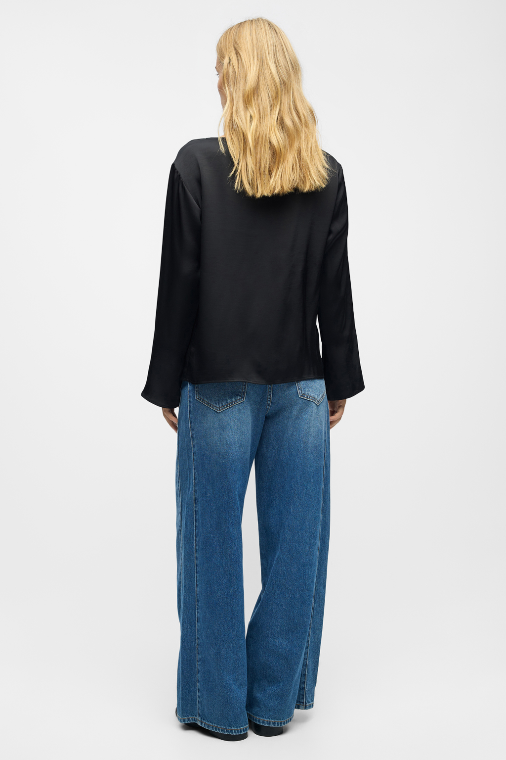 Chilli Waterfall Top - Black