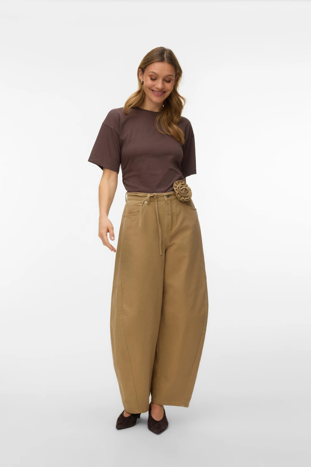 Jean large baril coloré Kaitlin - Kelp