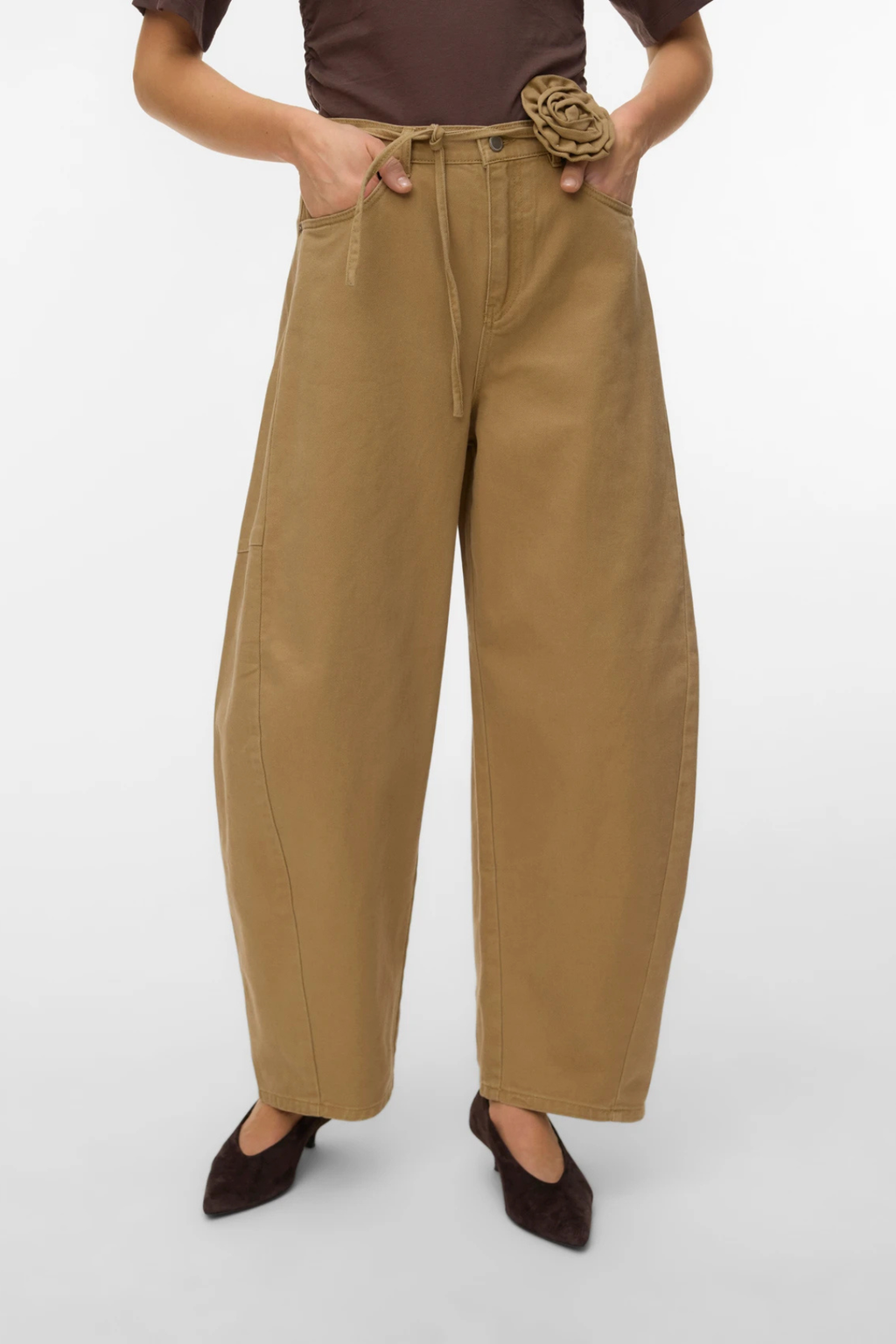 Jean large baril coloré Kaitlin - Kelp