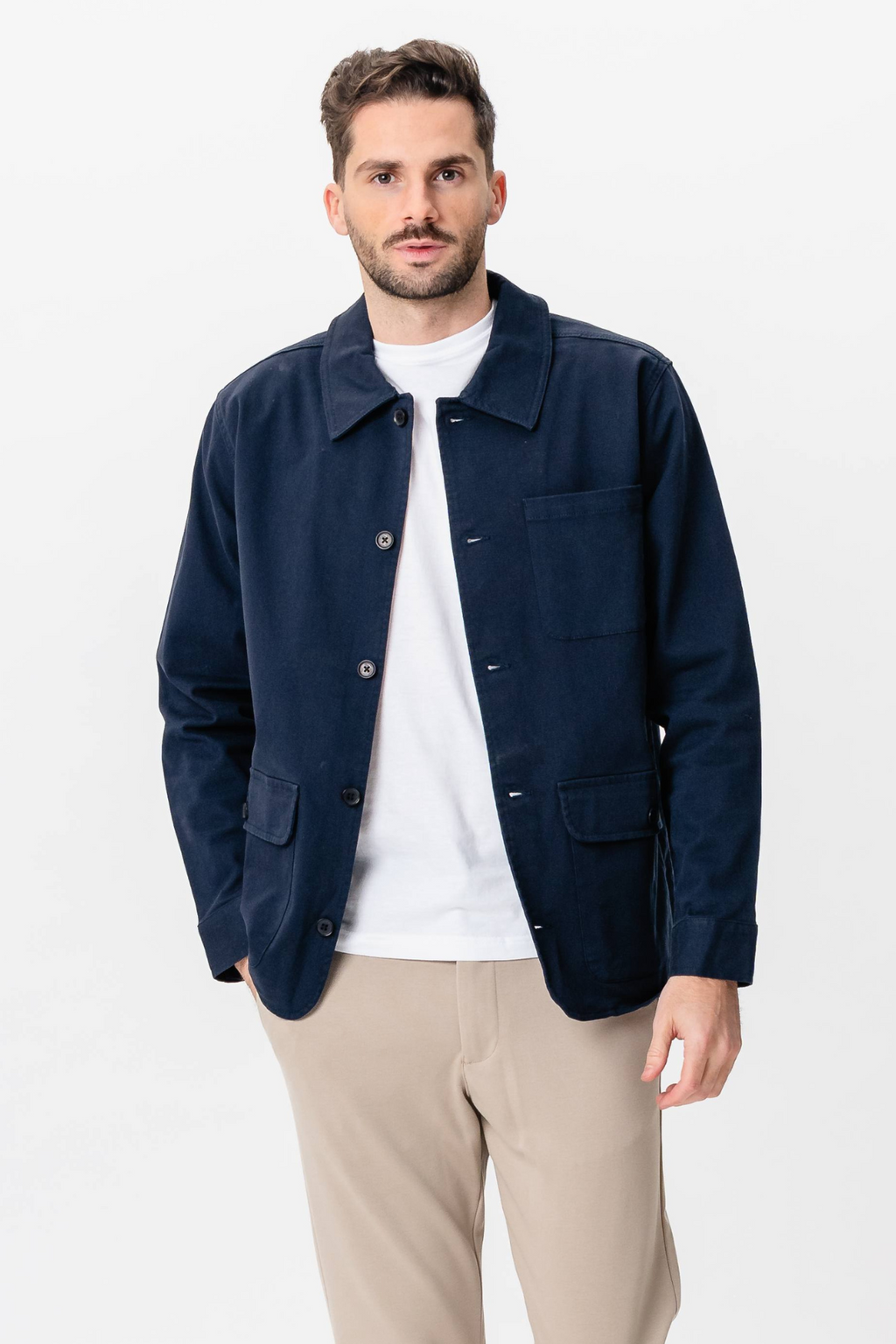 Veste de chemise à serre - Marine