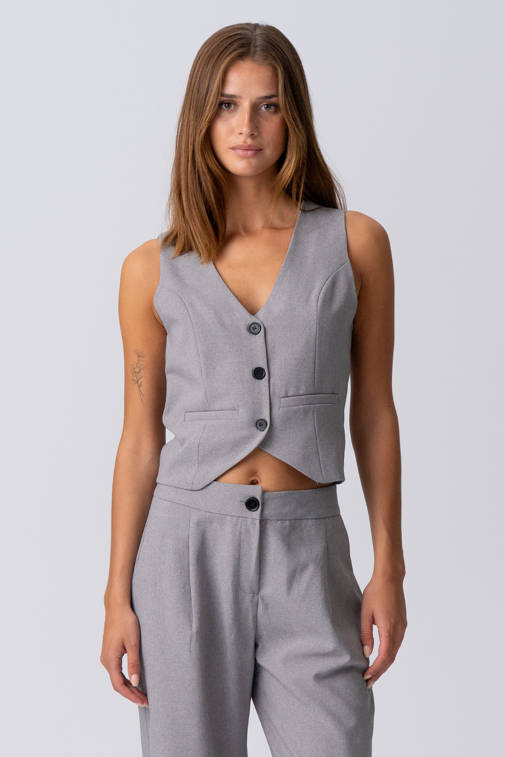 Natalie Vest - Gris clair