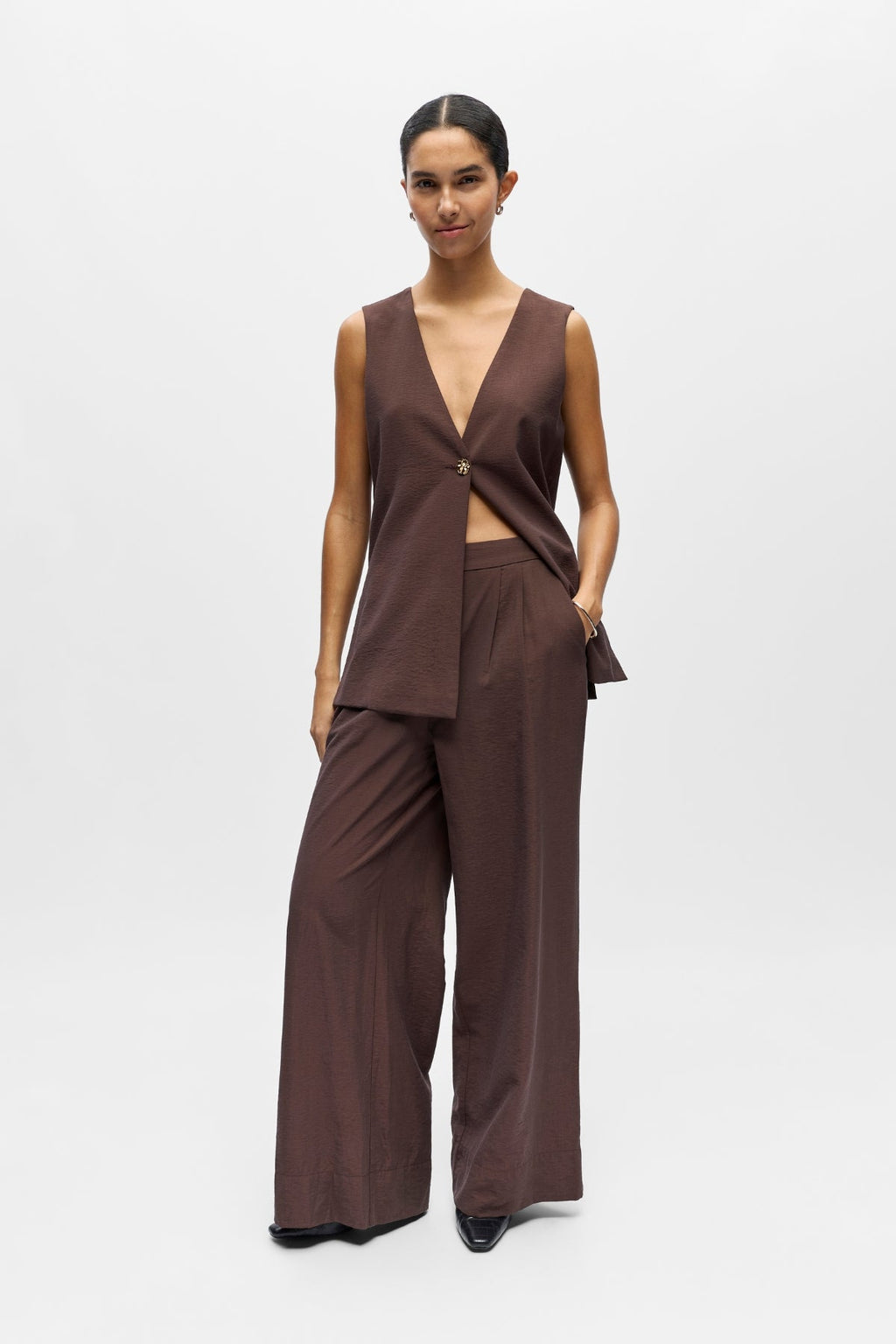Île large Pants - Marron