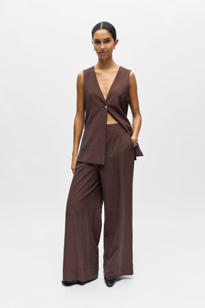 Île large Pants - Marron