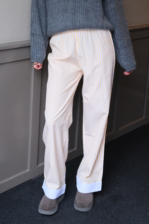 Layla Striped Pants - Jaune