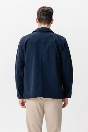 Veste de chemise à serre - Marine