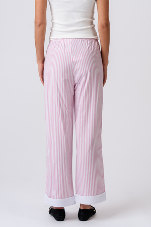 Layla Striped Pants - Rose