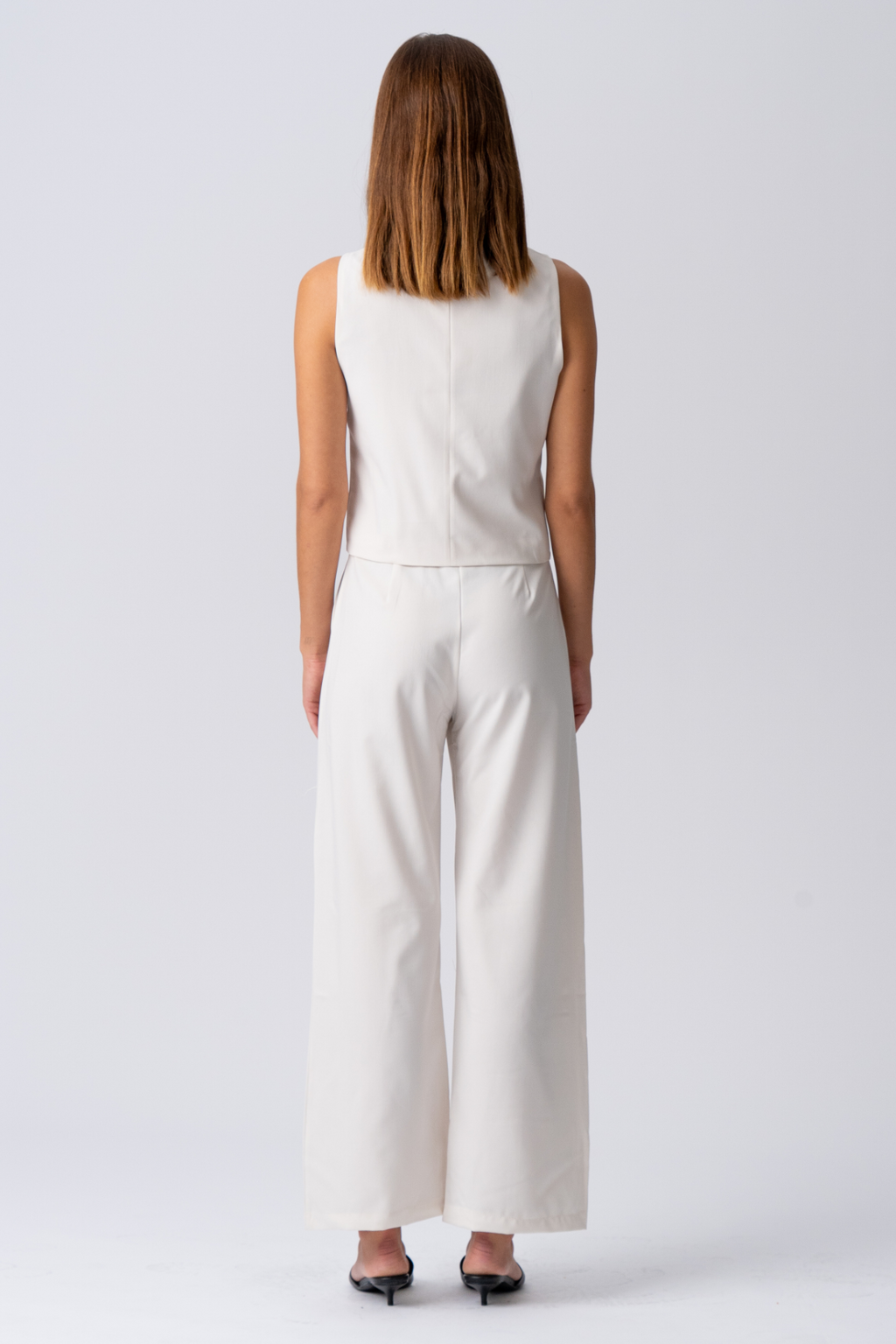 Natalie Vest and Pants (Light Beige) - Package deal