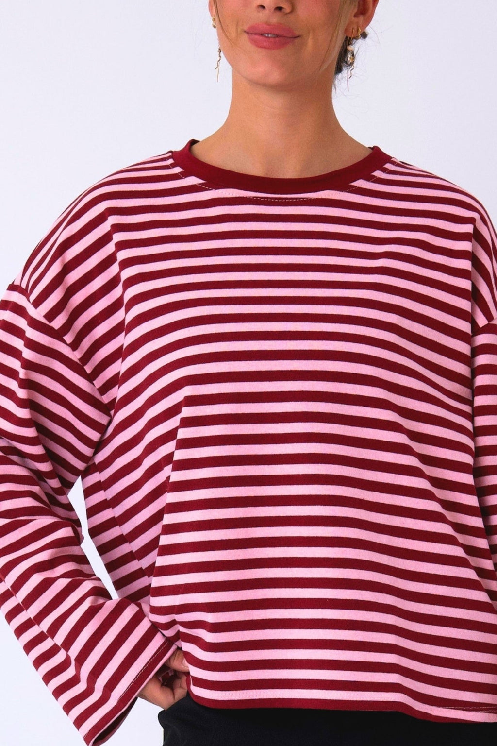 Chemisier Cleo - Bordeaux/Rose