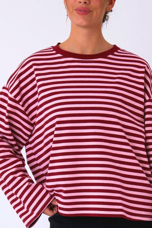 Chemisier Cleo - Bordeaux/Rose