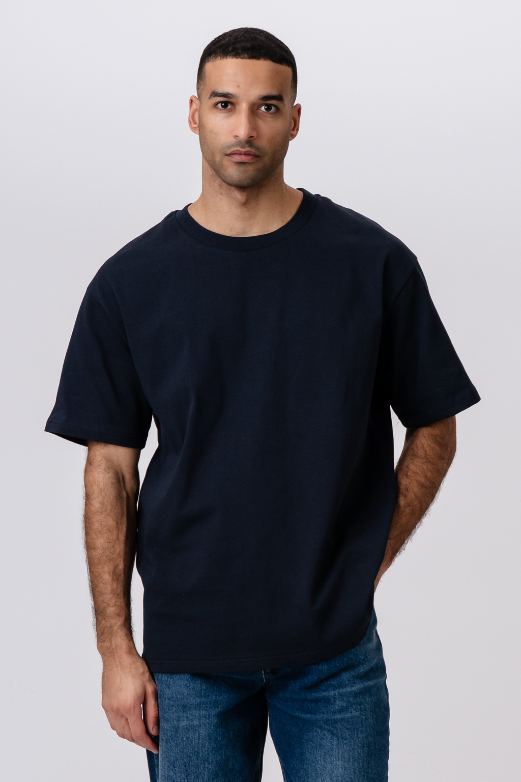 T-shirt Heavy Boxfit - Marine