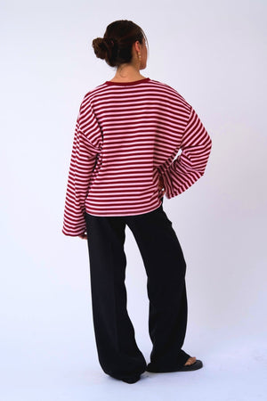 Chemisier Cleo - Bordeaux/Rose