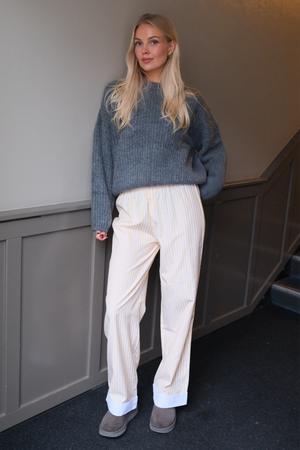 Layla Striped Pants - Jaune