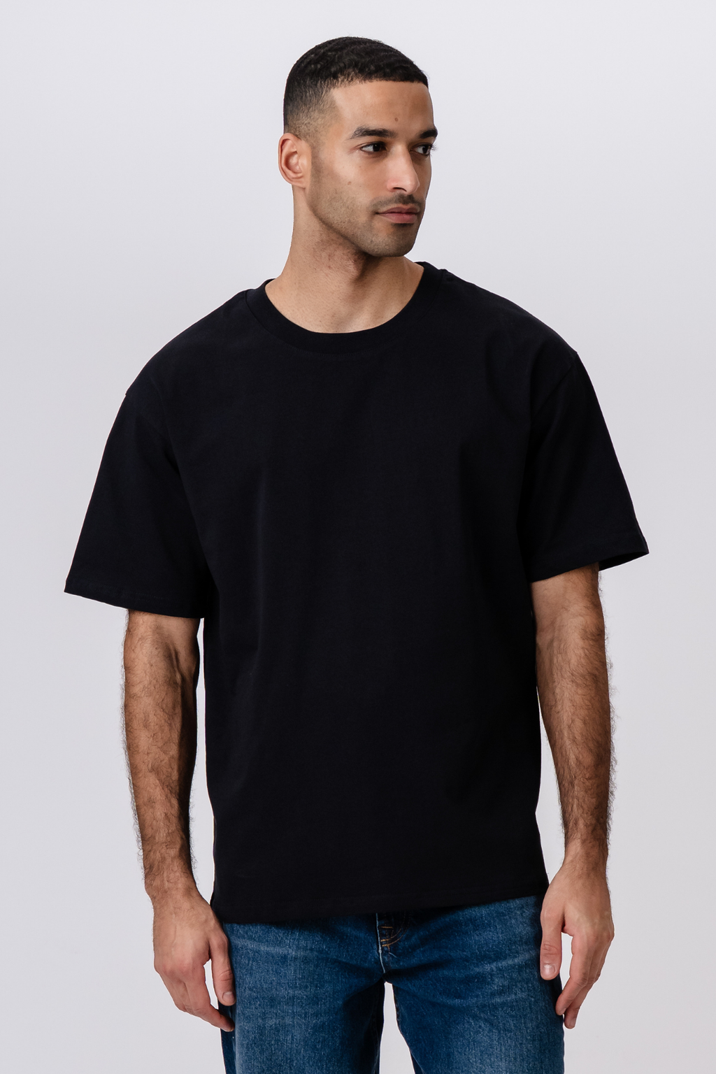 T-shirt Heavy Boxfit - Noir