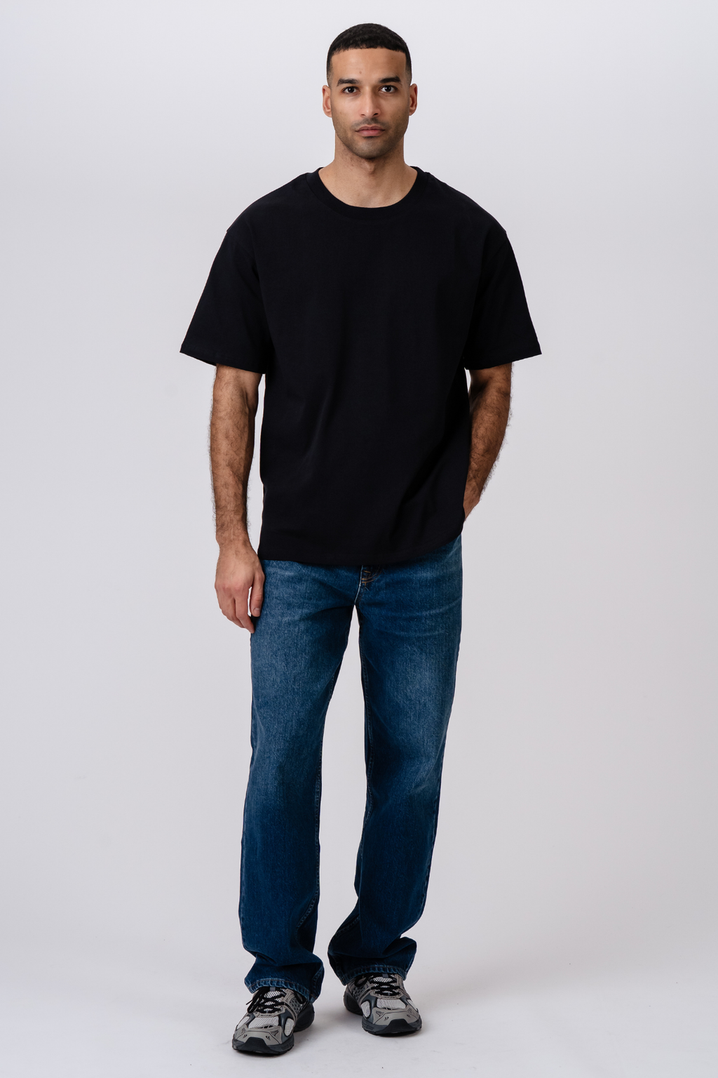 T-shirt Heavy Boxfit - Noir