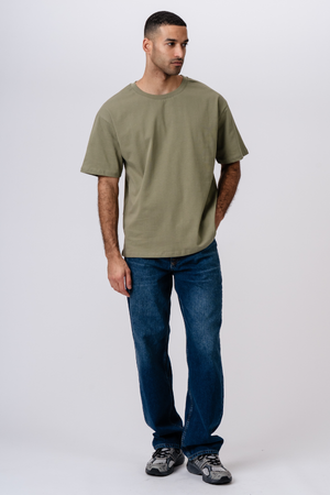 Heavy Boxfit T-shirt - Olive