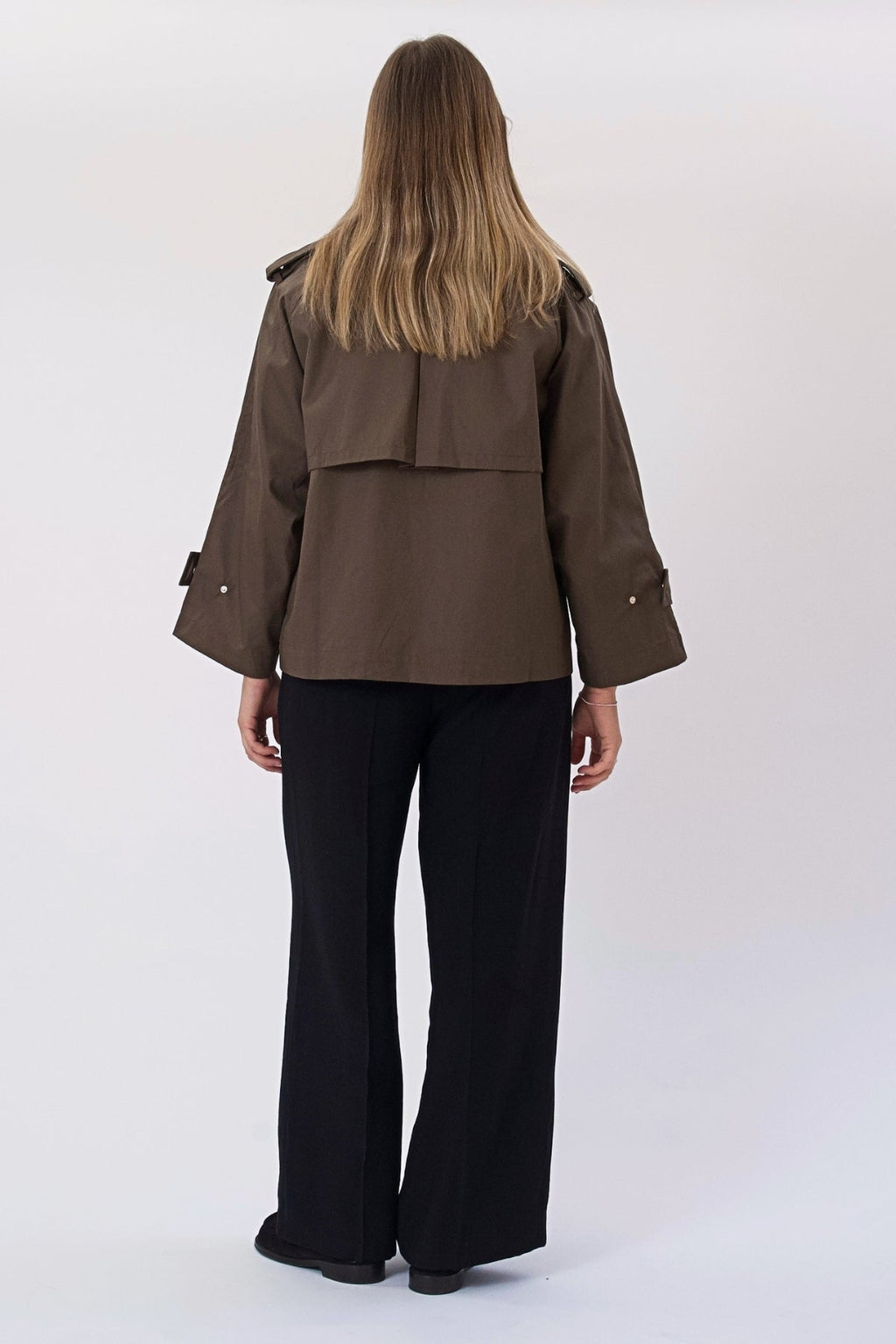 Trench court Elara - Marron