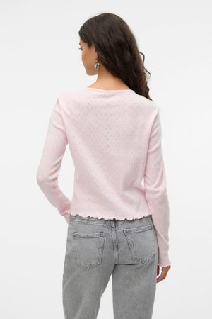 Isa O-Neck Cardigan - Pink A-Boo