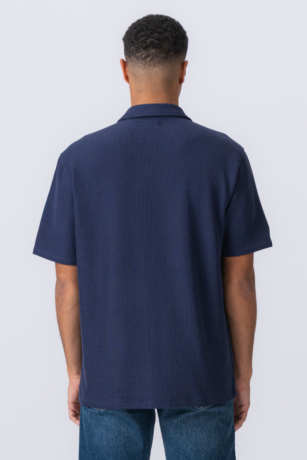 Knitted Shirt - Navy