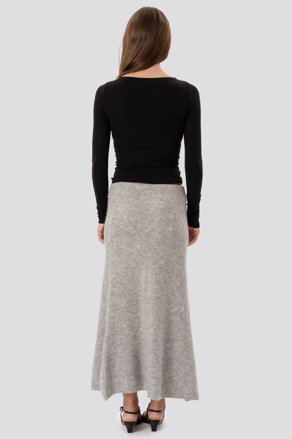 Nova Knit Skirt - Grey