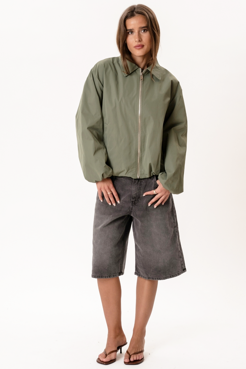 Veste Courte Ines - Kaki