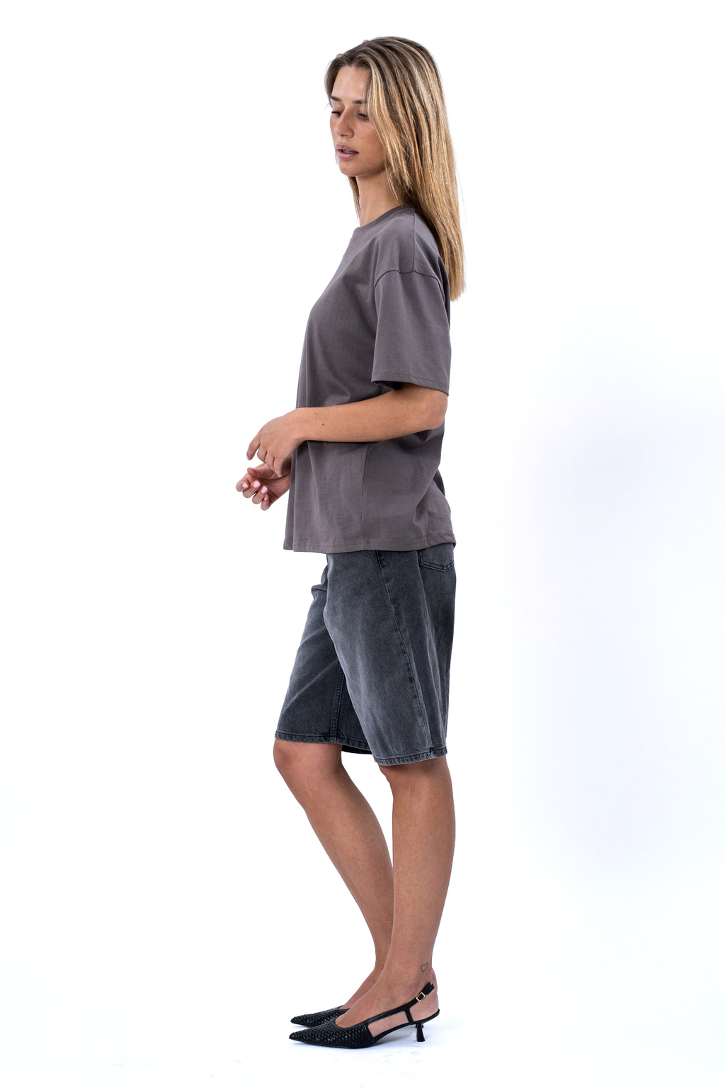 T-shirt Heavy Boxfit - Gris foncé