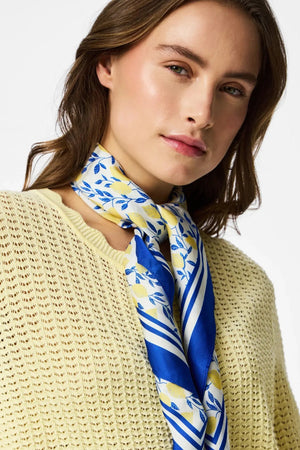 Cardigan en tricot à col rond Scout - Vanille française