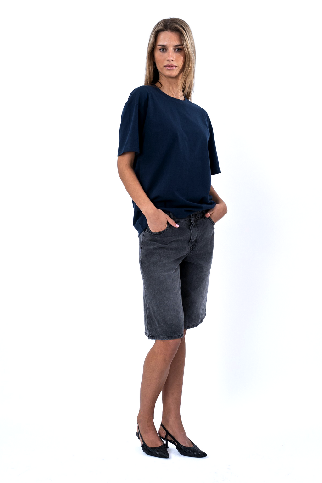 T-shirt Heavy Boxfit - Marine