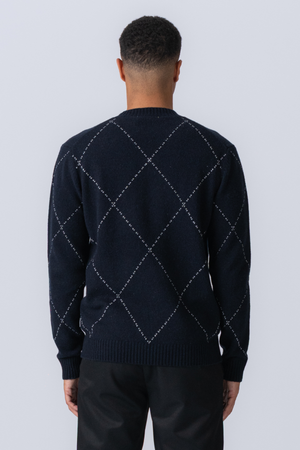 Isaac Wool Knit - Dark Navy