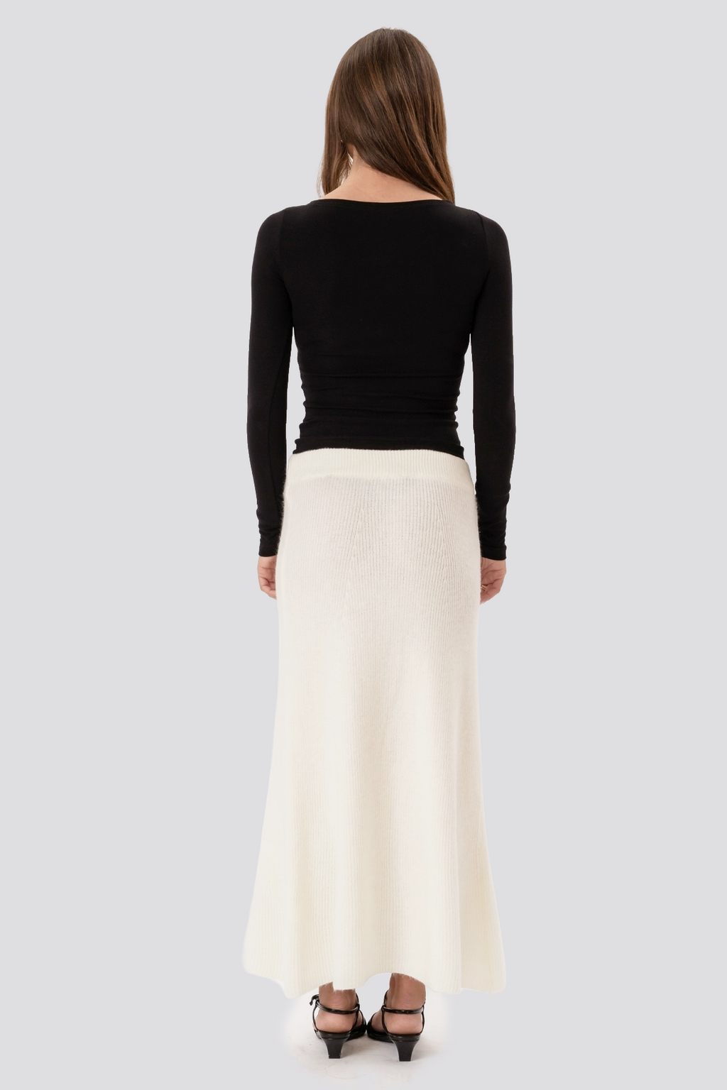 Nova Knit Skirt - White