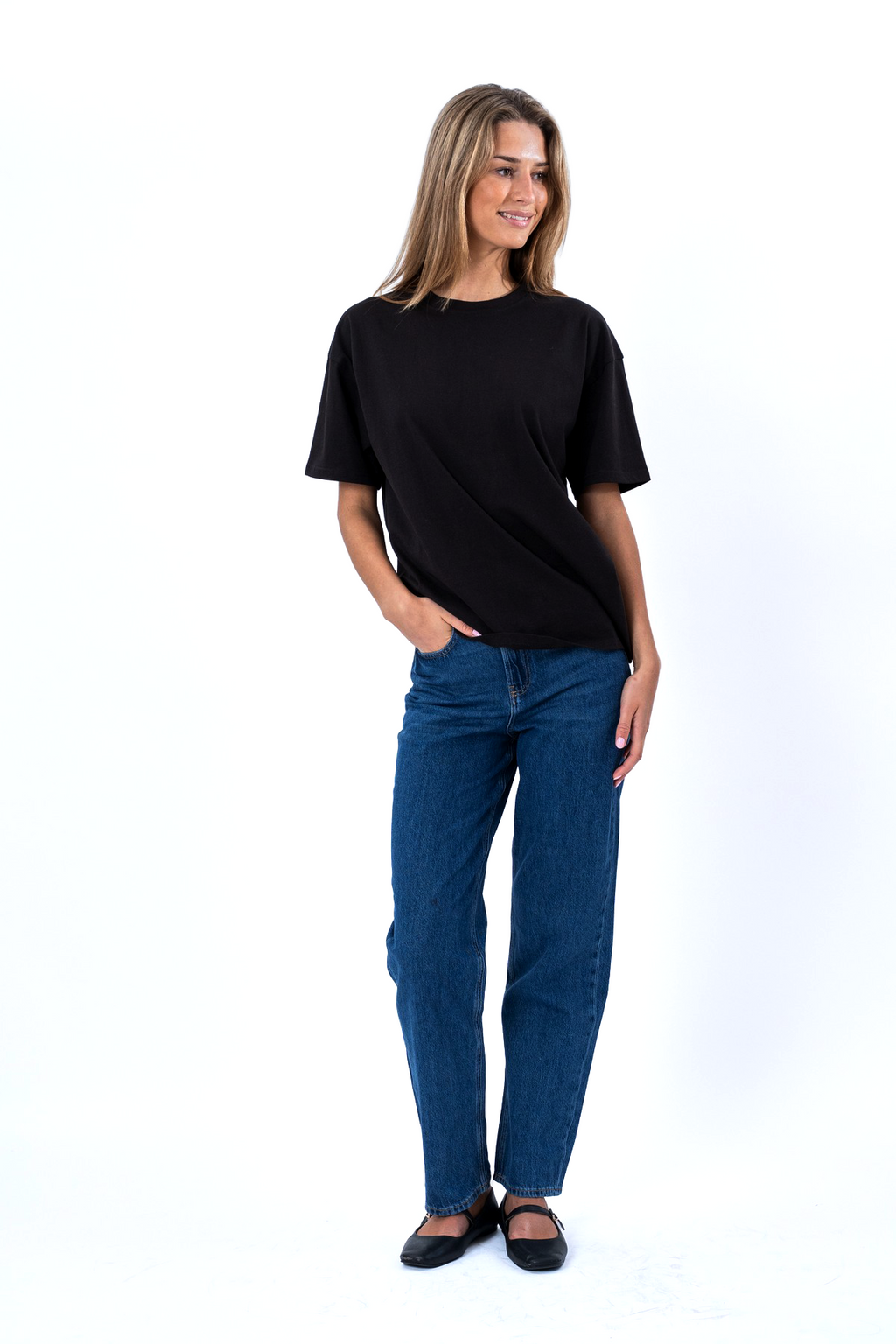 T-shirt Heavy Boxfit - Noir