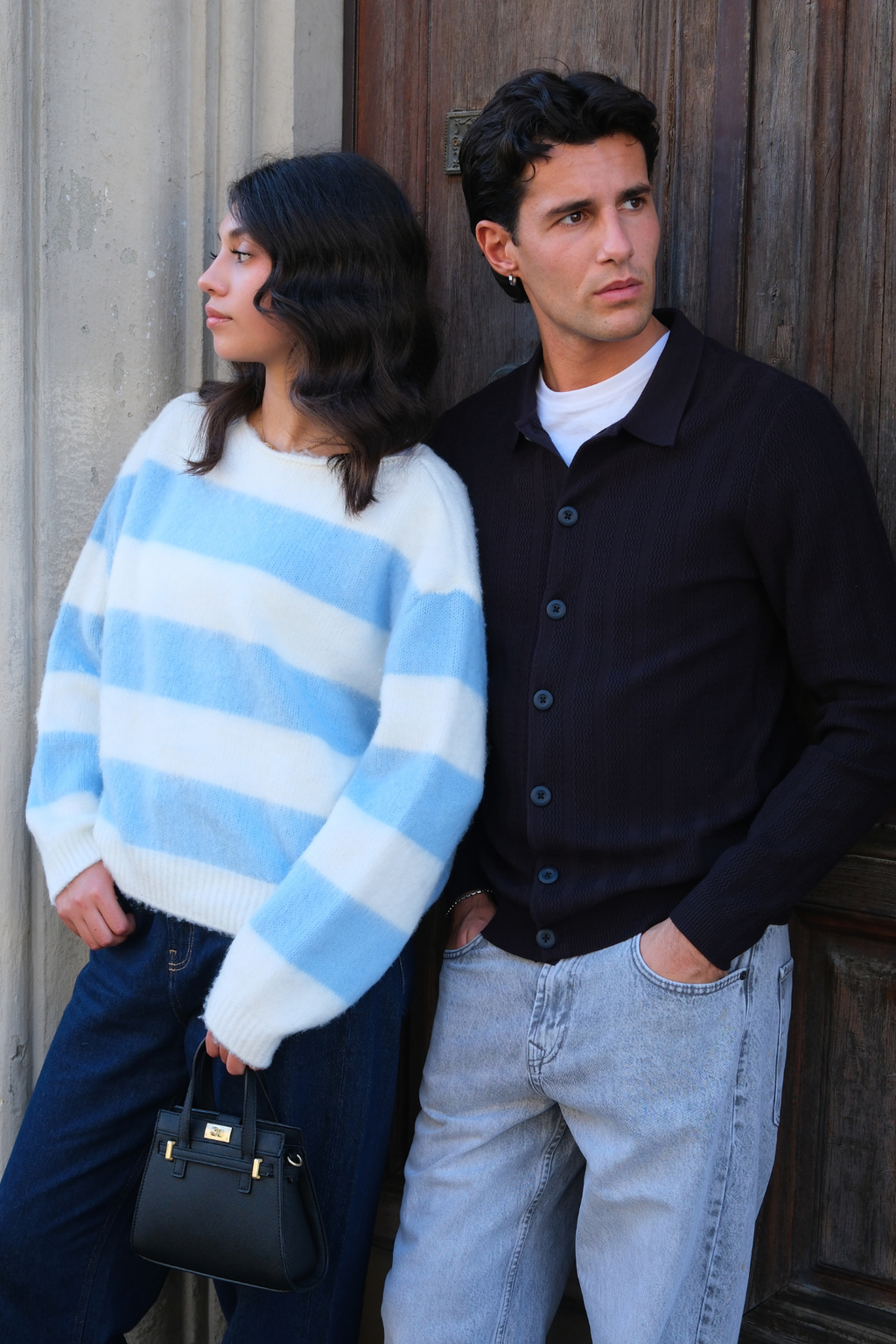 Cardigan arthur tricot - marine noire