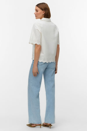 Chemise Lysa Color Brod - Blanc Vif