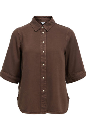 Haut en jean Frame - Brun Phoque