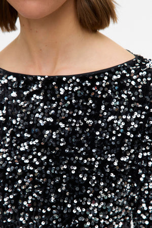 Bella Robe courte - argent noir